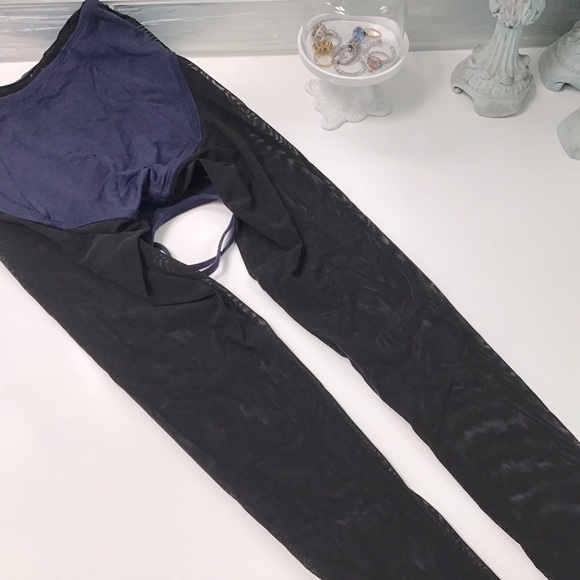 Jo + Jax Dancewear Navy “Fame” Unitard XS (02) EUC! RARE! - Picture 5 of 7